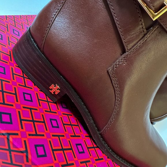 Tory Burch Brooke Ankle Bootie Perfect Brown Size 7 - Picture 4 of 7
